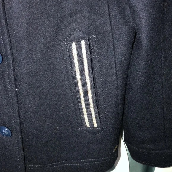 Girls Tommy Hilfiger Wool Blend Military Style Pea Coat